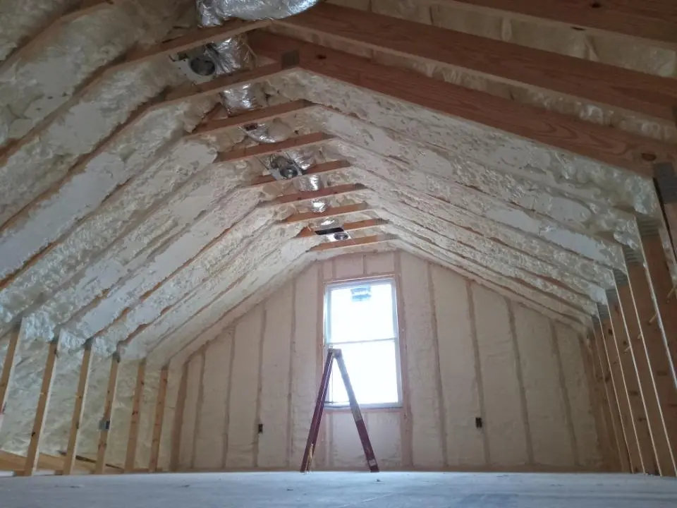 Spray foam roofing application for Crawl Space Insulation project in Santa Fe